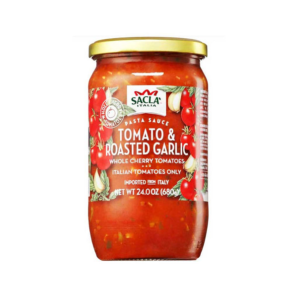 Italian Cherry Tomato and Roasted Garlic Pasta Sauce by Sacla, 1.5 lb (680 g)