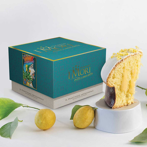 Sicilian Lemon Cream Panettone by I Mori, 2.2 lb (1 kg)