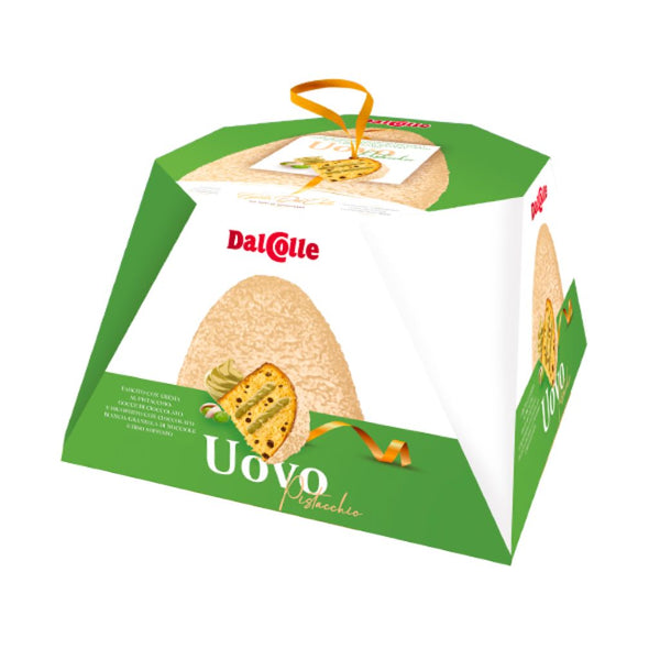 Italian Easter Egg-Shaped Cake with Pistachio Cream by Dal Colle, 1.7 lb (750 g)