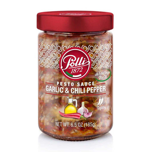 Polli Garlic, Oil And Chilli Pepper Pesto Sauce, 6.7 oz (190 g)