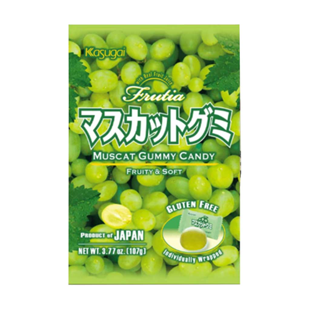 Kasugai Gummy Candy, Muscat Green Grape 3.77 oz (107 g)