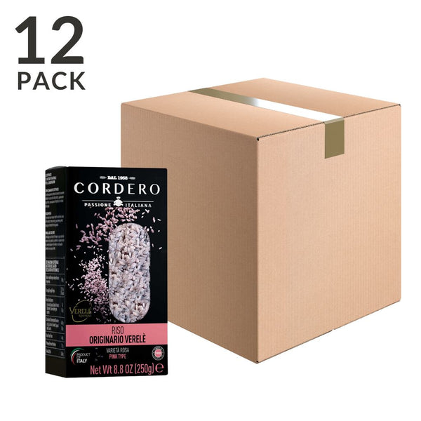 Verele Pink Rice by Cordero, 8.8 oz (250 g) Pack of 12