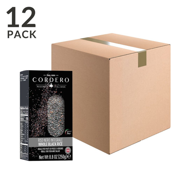 Venere Black Rice by Cordero, 8.8 oz (250 g) Pack of 12
