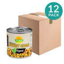12-Pack Organic Sweet Corn, No Added Sugar by Belfiore, 12 oz (340 g)