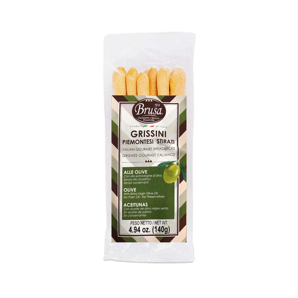 EVOO Olive Grissini Breadsticks by Brusa, 4.9 oz (140 g)
