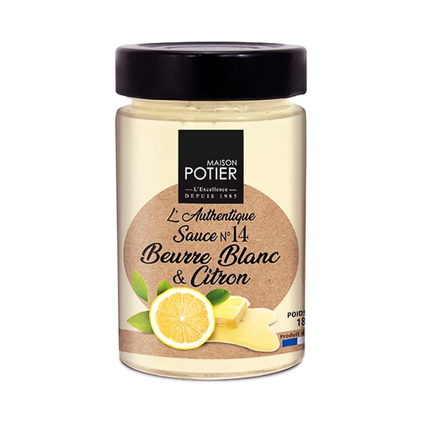 Maison Potier White Butter and Lemon Sauce, 6.4 oz (180 g)