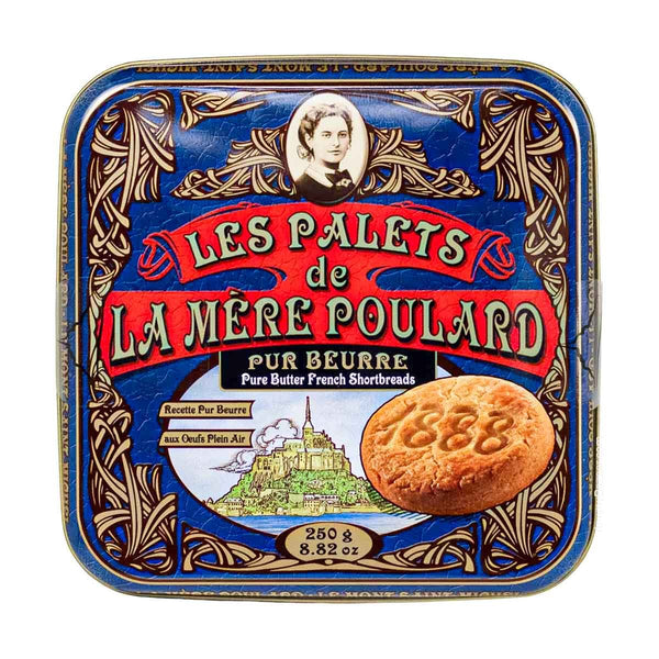 La Mere Poulard French Butter Cookies Palets, 8.8 oz (250 g)