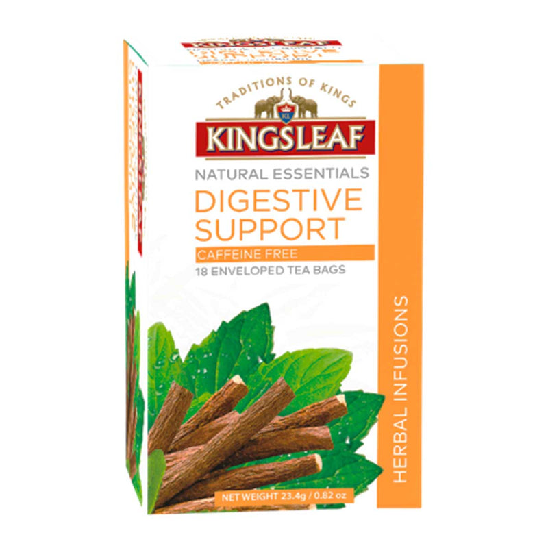 Digestive Support Ceylon Tea, Caffeine Free, 18 Bags by Kingsleaf, 6 x 0.8 oz (23.4 g)