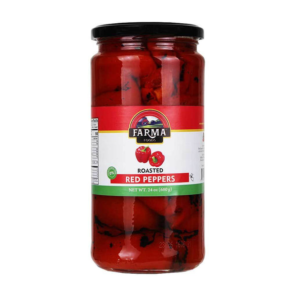Roasted Red Peppers by Farma, 24 oz (680 g)