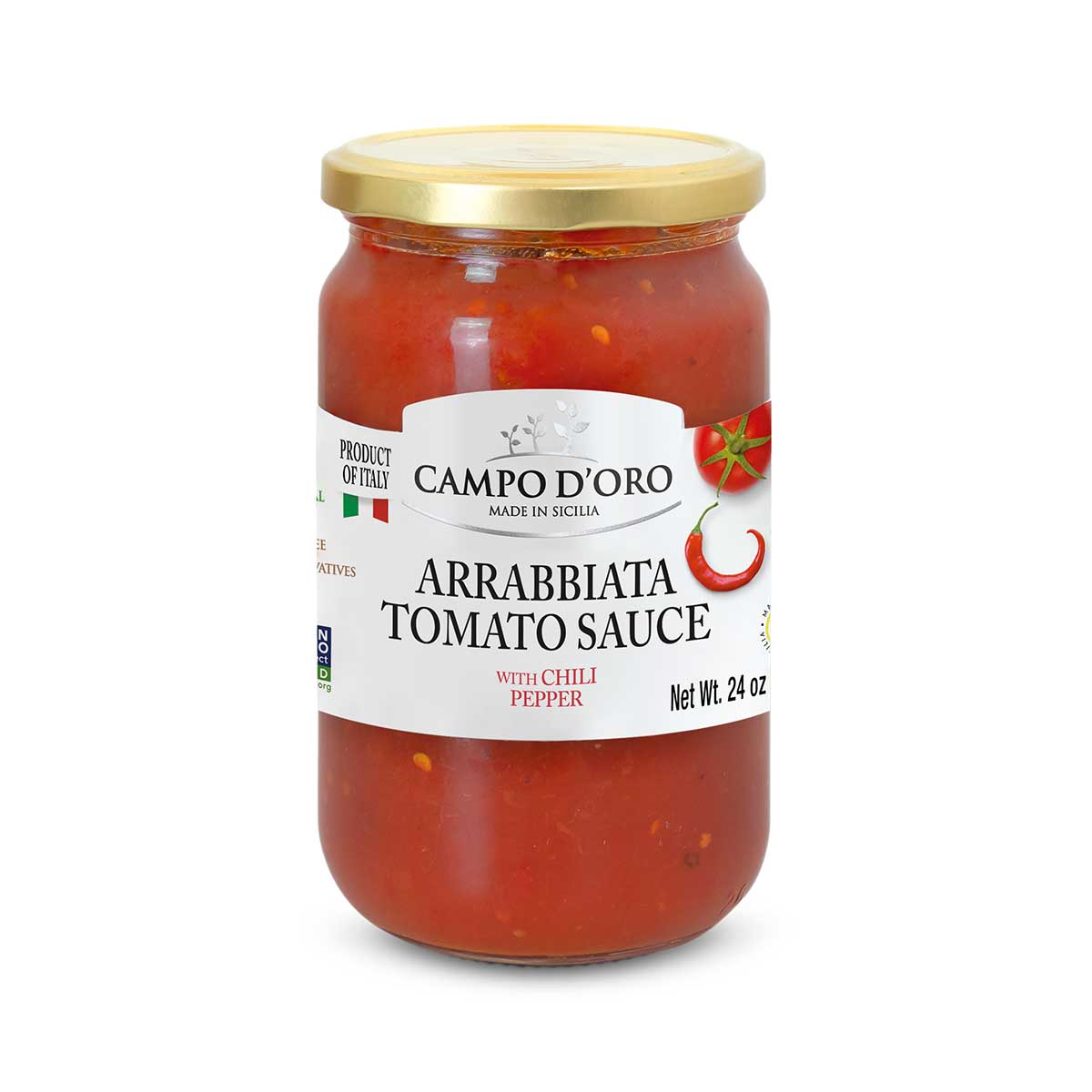 Arrabbiata Tomato Sauce By Campo Doro 24 Oz 680 G