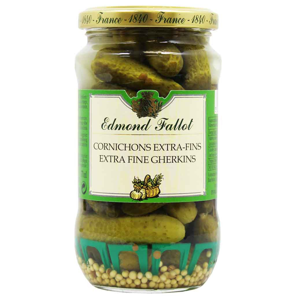 French Cornichons Gherkins by Edmond Fallot, 11.95 oz (340g)
