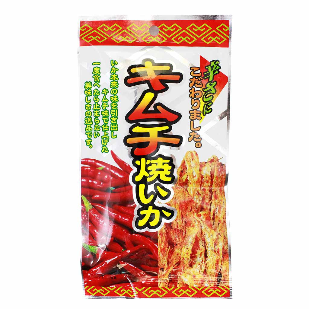 Japanese Dried Squid 1024, 1024 Kimchi Dried Squid Jerky Snack, Spicy Flavor by Kozima, 0.4 oz (11 g)