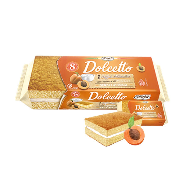 Italian Snack Cakes with Apricot Cream by Freddi, 7.1 oz (200 g)