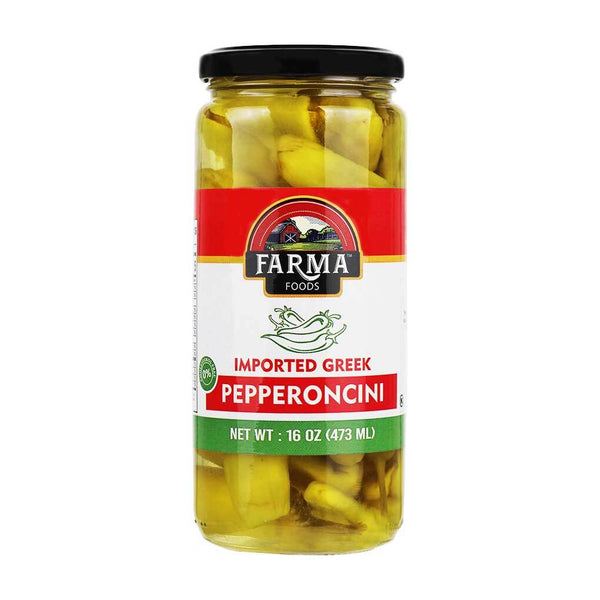 Greek Pepperoncini by Farma, 16 oz (473 ml)