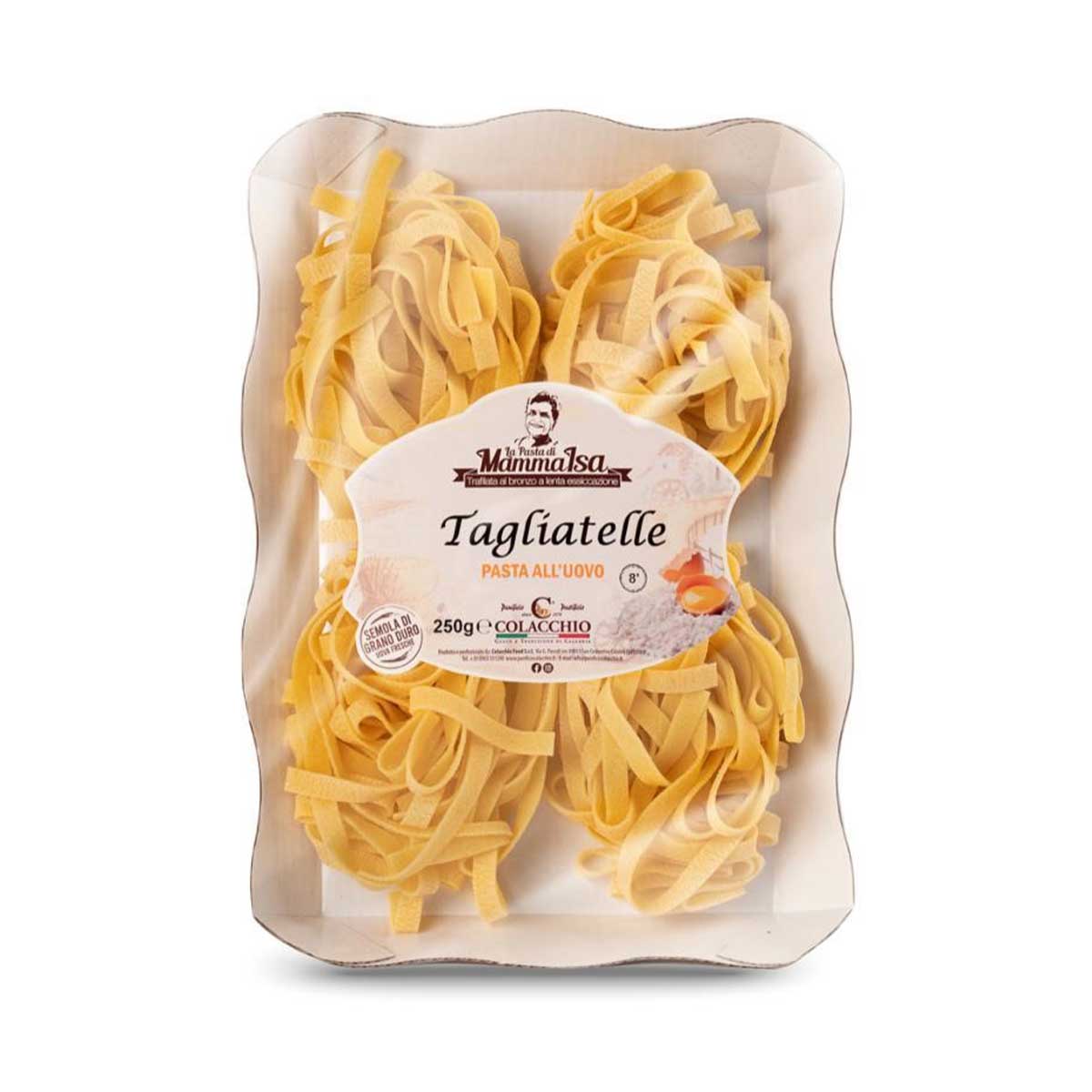 Italian Tagliatelle Egg Pasta by Colacchio, 8.8 oz (250 g)