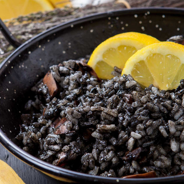 Black Risotto with Lemon | Recipe | Yummy Bazaar