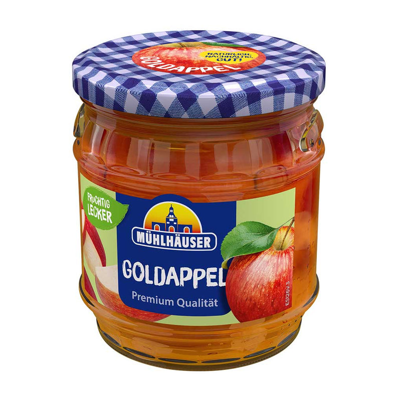 Gold Apple Jam from Germany by Muhlhauser, 15.8 oz (450 g)