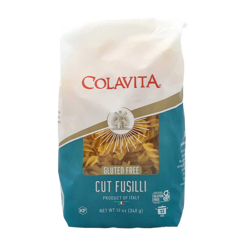 Colavita Gluten Free Cut Fusilli Pasta, 12 oz (340 g) x 12
