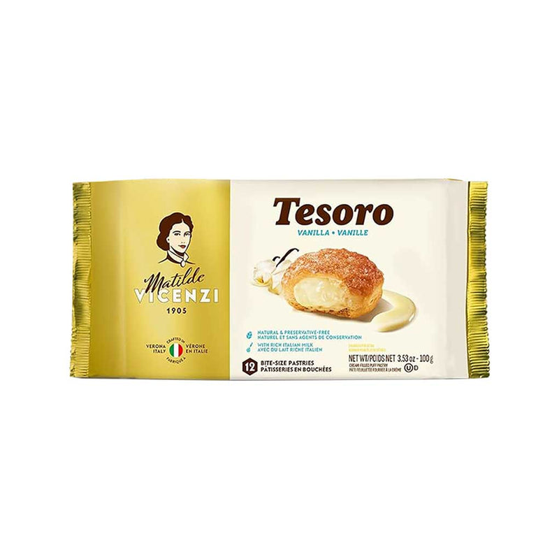 Matilde Vicenzi Tesoro Vanilla Puff Pastry, 3.5 oz (100 g)