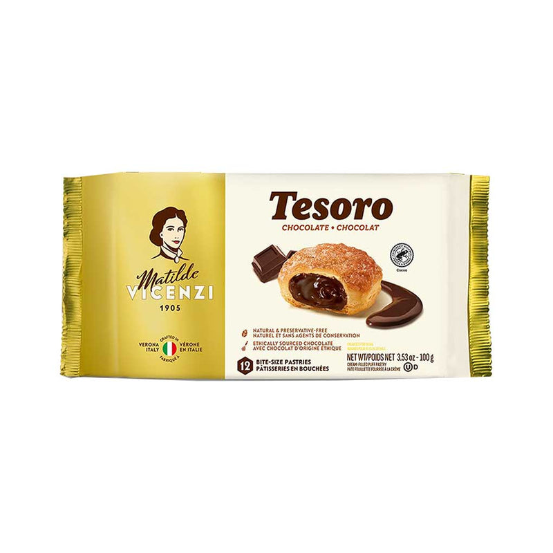 Matilde Vicenzi Tesoro Chocolate Puff Pastry, 3.5 oz (100 g)