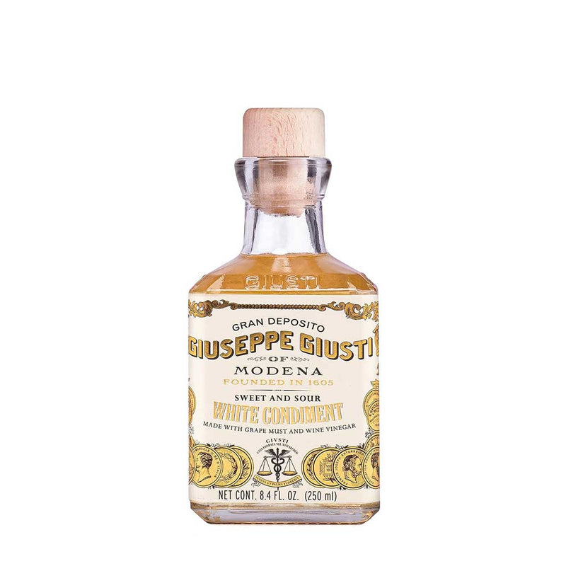 Giuseppe Giusti White Wine Vinegar Condiment, 8.4 fl oz (250 ml)