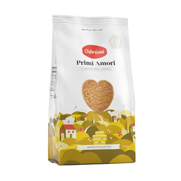 Cabrioni Heart Shaped Primi Amori Cookies, Family Size, 22.9 oz (650 g)