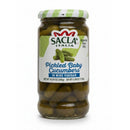 Sacla Pickled Baby Cucumbers in Wine Vinegar, 10.59 oz (300 g)