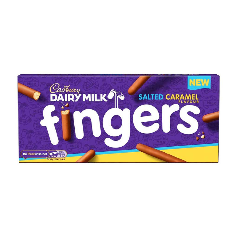 Cadbury Salted Caramel Milk Chocolate Fingers, 4 oz (114 g)