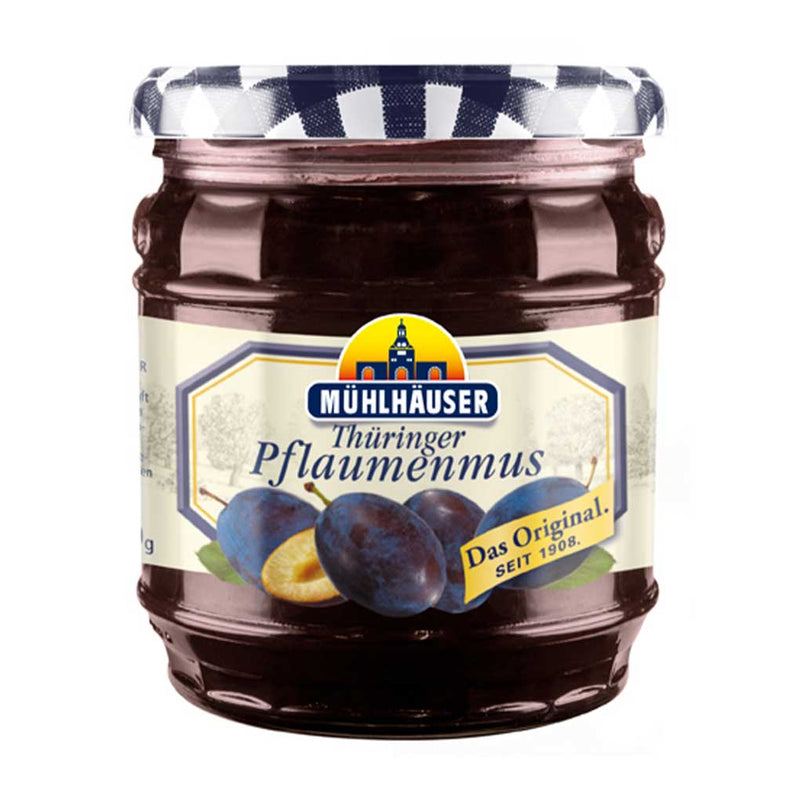 Thuringian Plum Jam from Germany by Muhlhauser, 15.8 oz (450 g)