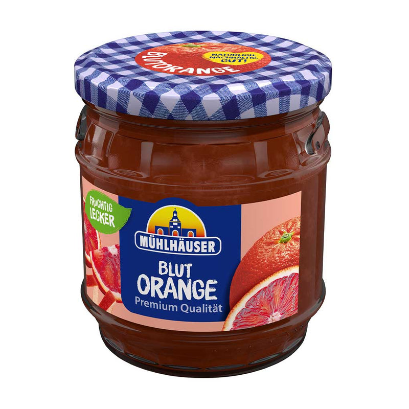 Blood Orange Jam from Germany by Muhlhauser, 15.8 oz (450 g)