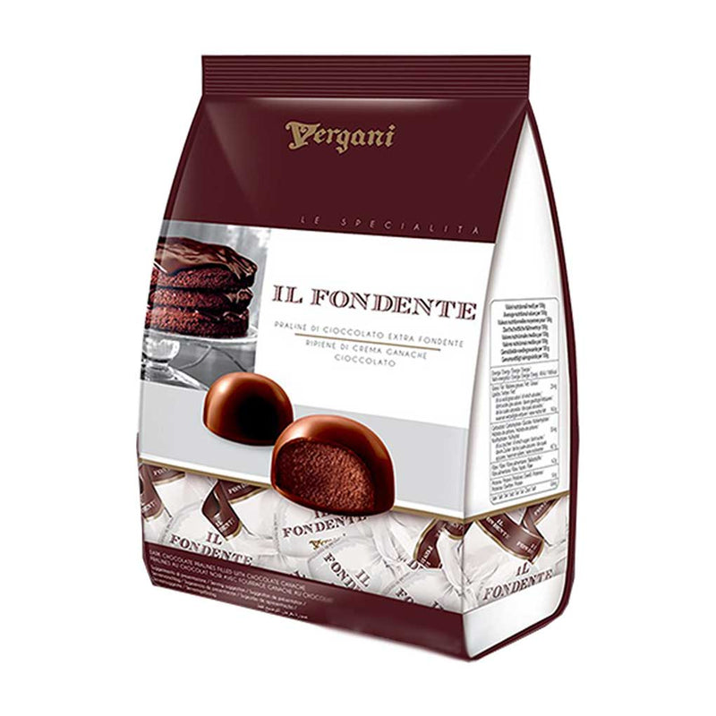 Vergani Dark Chocolate Pralines with Ganache, 6.34 oz (180 g)