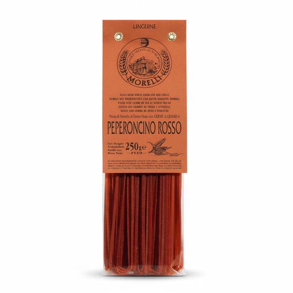 Morelli Red Chili Linguine (With Wheat Germ), 8.8 oz (250 g)