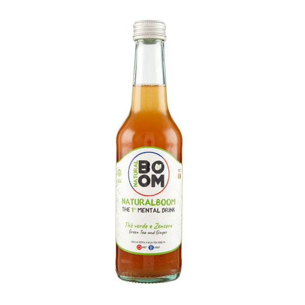Italian Ginger Green Tea "Mental" Drink (As Seen in Eataly) by NaturalBoom, 9.3 fl oz (275 ml)