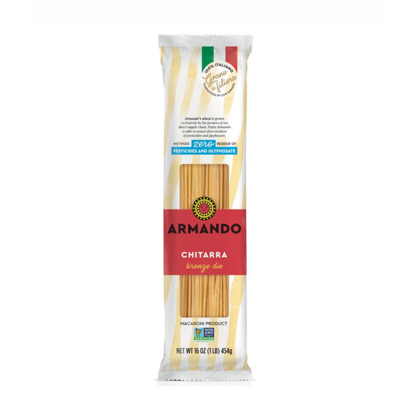 Armando Chitarra Pasta, 100% Italian Wheat, Bronze Cut, 16 oz (454 g)