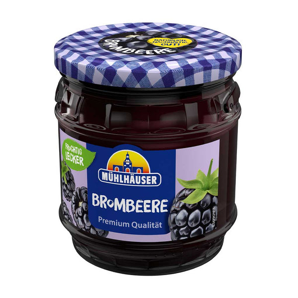 Blackberry Jam from Germany by Muhlhauser, 15.8 oz (450 g)