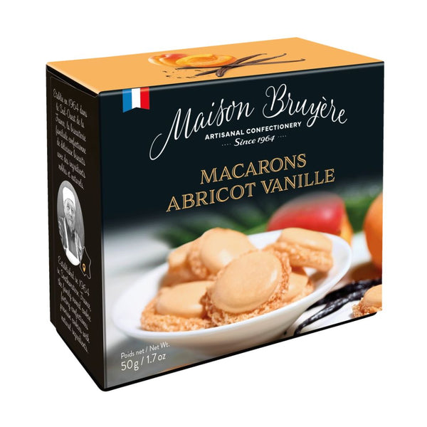 Maison Bruyere Apricot Vanilla Macarons, 1.7 oz (50 g)