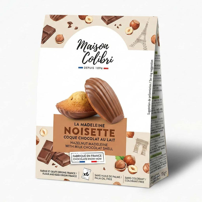 Maison Colibri French Madeleines with Milk Chocolate, 5.5 oz (156 g)