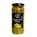 Greek Sliced Green Olives by Hellenic Treasures, 17 oz (482 g)