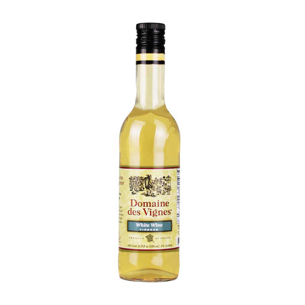 French White Wine Vinegar by Domaine des Vignes, 16.9 fl oz (500 ml)