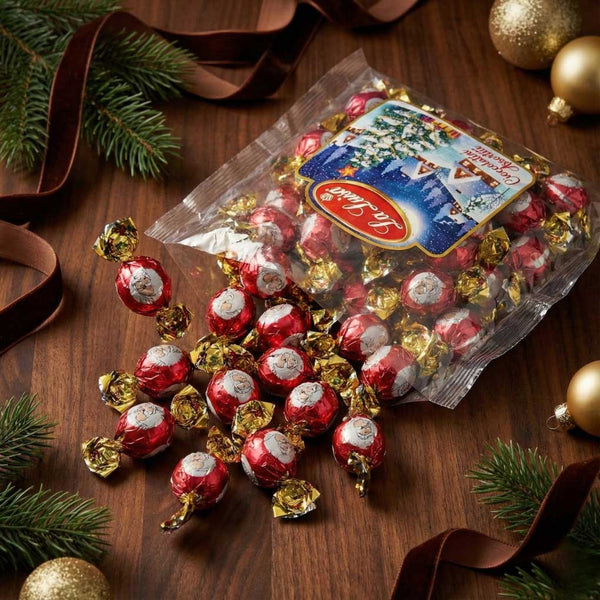 La Luisa Bulk Santa Claus Milk Chocolate Pralines (30% Cocoa), 17.64 oz (500 g)