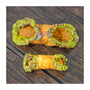 D'Agostino Sicilian Chocolate-Dipped Pistachio Cannoli Shells, Large 6-in, 6 ct, 9.2 oz (261 g)