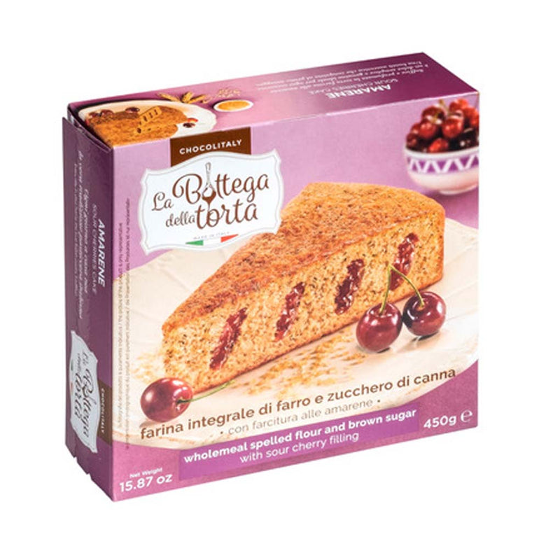 Wholemeal Spelt Cake with Sour Cherry Filling by ChocolItaly, 15.87 oz (450 g)