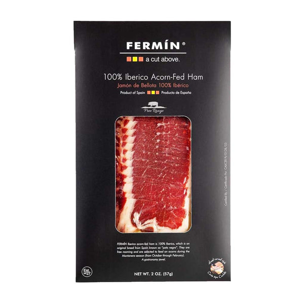 Fermin 100% Iberico Acorn-Fed Ham Sliced, 2 oz (57 g)