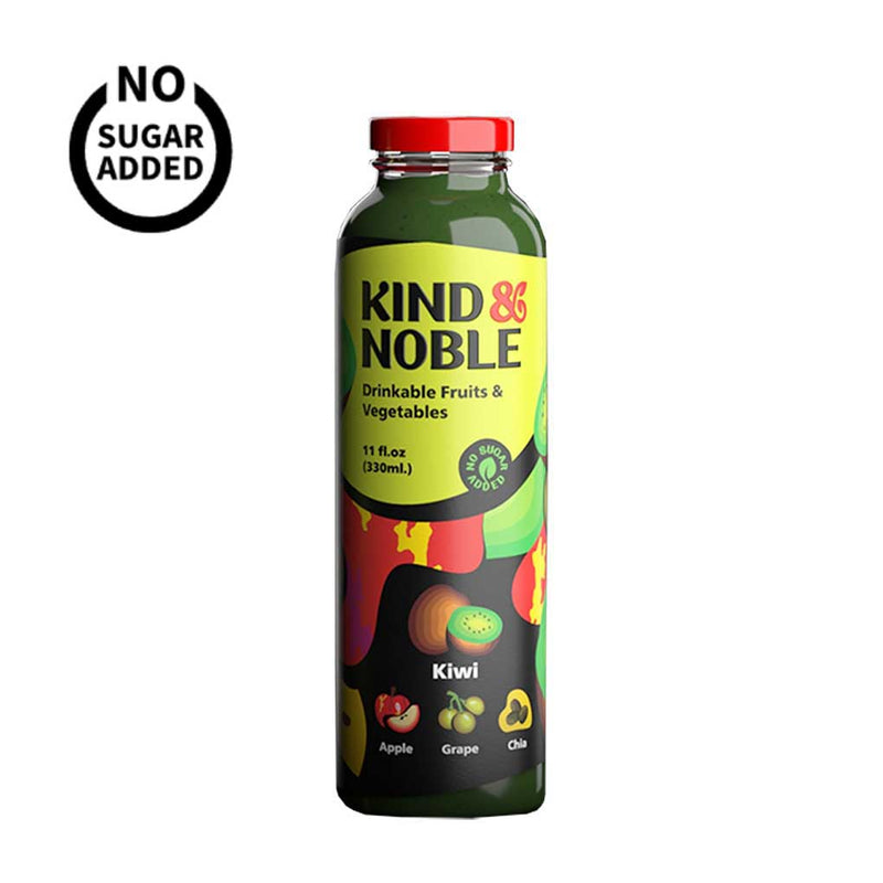 Kiwi, Apple, Grape & Chia Smoothie by Kind & Noble, 11 fl oz (330 ml)