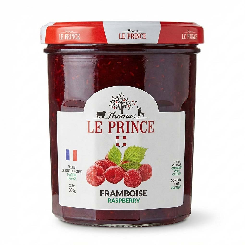 Thomas Le Prince French Raspberry Jam, 12.3 oz (350 g)