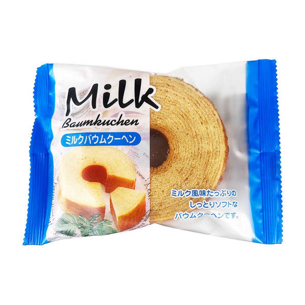 Milk Baumkuchen, Single Serving by Taiyo Foods, 2.8 oz (80 g)