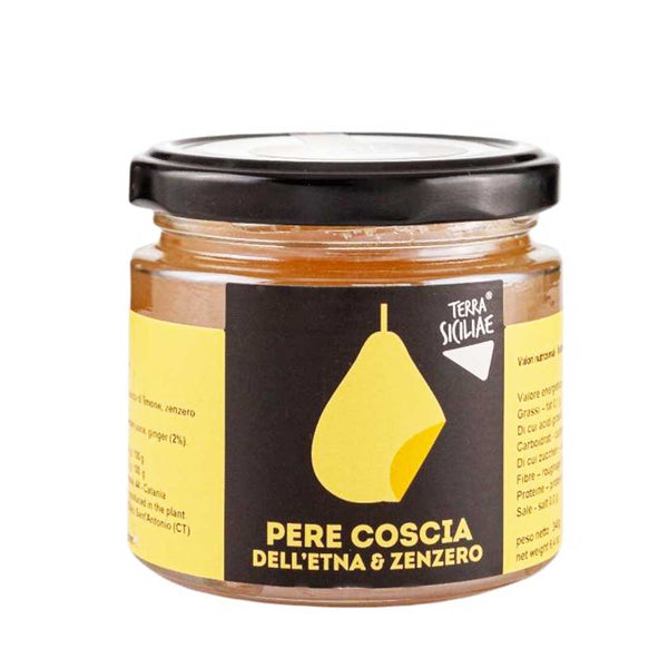 Sicilian Pear & Ginger Jam by Terra Siciliae, 8.5 oz (240 g)