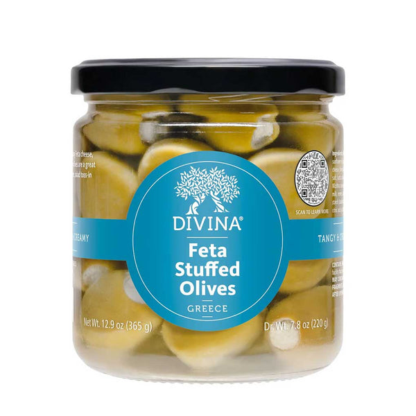 Divina Feta Stuffed Olives, 12.9 oz (365 g)