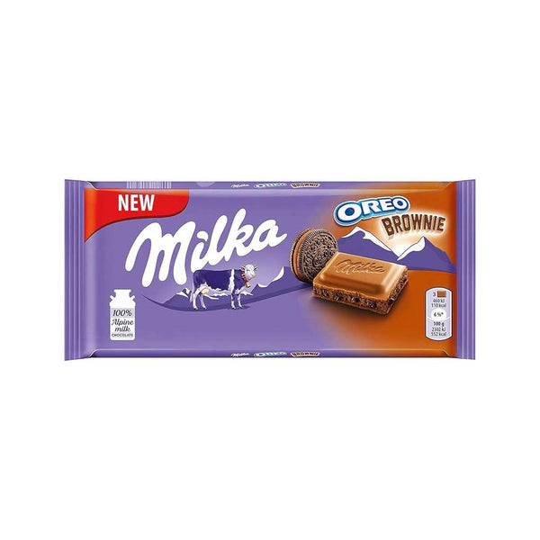 Milka Milk Chocolate with Oreo Brownie Filling, 3.5 oz (100 g)