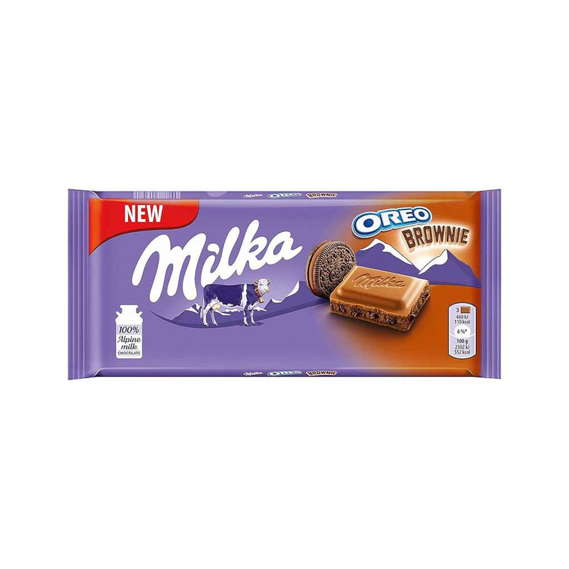 Milka Milk Chocolate with Oreo Brownie Filling, 3.5 oz (100 g)